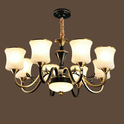 68030-8-WithoutBulb-Brass+Glass-Φ780x400mm