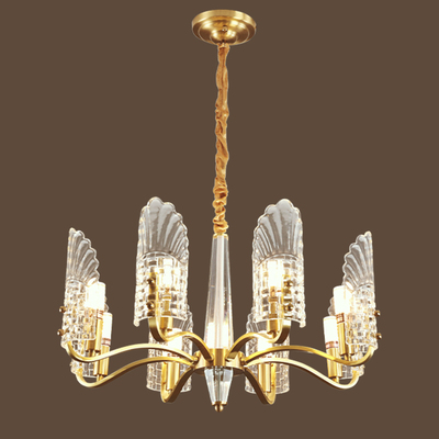 68029-8-WithoutBulb-Brass+Glass-Φ680x380mm