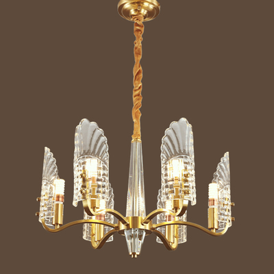 68029-6-WithoutBulb-Brass+Glass-Φ580x380mm